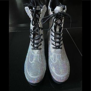 Crystal combat boots NEW (7)